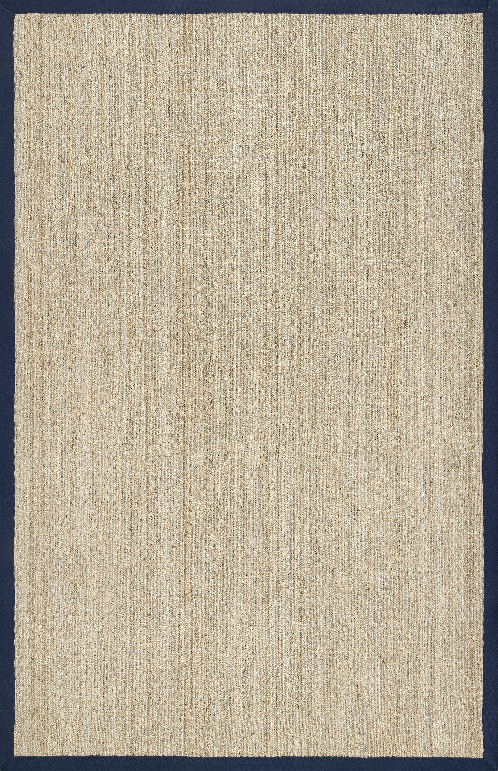 Navy Seagrass with Border 6' x 9' rug | Rugs USA