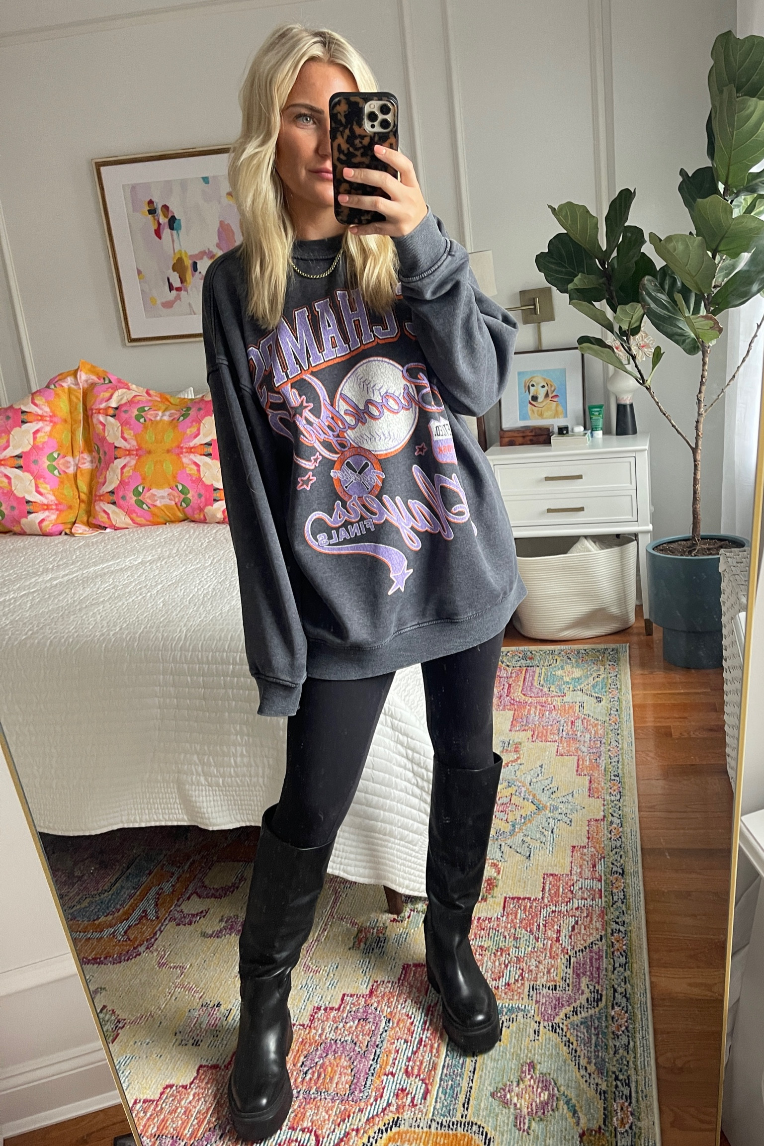 Comfy fall outfit 
Sweatshirt - small
Leggings - 6 

#LTKunder100 #LTKSeasonal #LTKstyletip