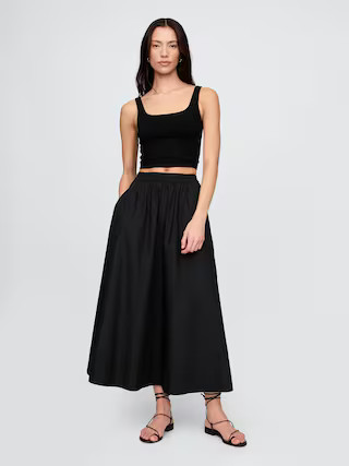 Poplin Maxi Skirt | Gap (US)