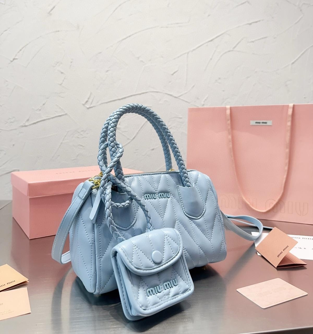 Just got this Miu Miu bag. Do we like it? Or should I have gotten another style. #LTKBagit #dumporjump #newbagalert 