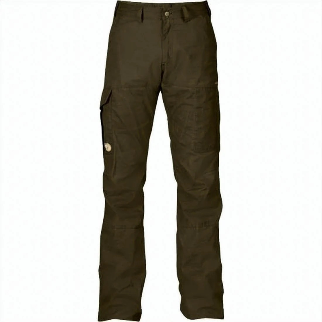 Structured Brown Straight Pants With Cargo Pockets | Shop Simon
