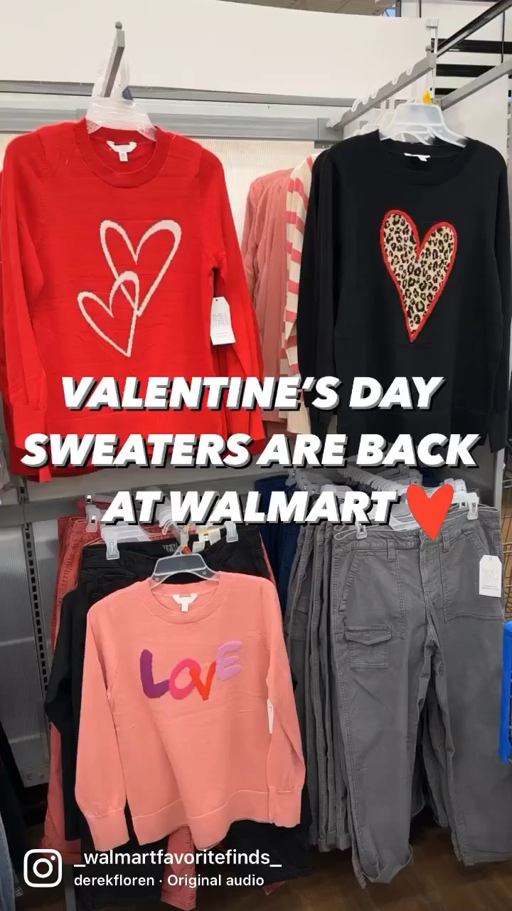 A follower favorite last year🫶 $16.98





Walmart. Walmart fashion. Walmart style. Walmart finds. Sweaters. V day. Valentine’s Day sweater. Holiday sweater. Heart sweaters. Womens. Walmart new arrivals. Time and Tru. No boundaries. Holiday tops. Leopard top. 

#LTKunder100 #LTKstyletip #LTKHoliday