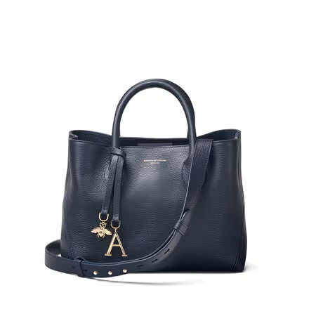 Midi London Tote

        
            
            Navy Pebble | Aspinal of London US