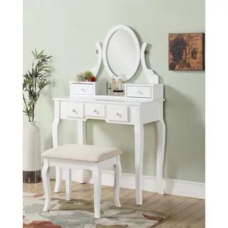 http://www.overstock.com/Home-Garden/7-drawer-Vanity-Table/10845086/product.html?recset=f7611687-321 | Bed Bath & Beyond