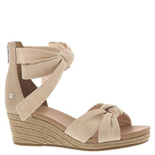 UGG Women's Yarrow Sandal, Natural Canvas, 8.5 | Amazon (US)