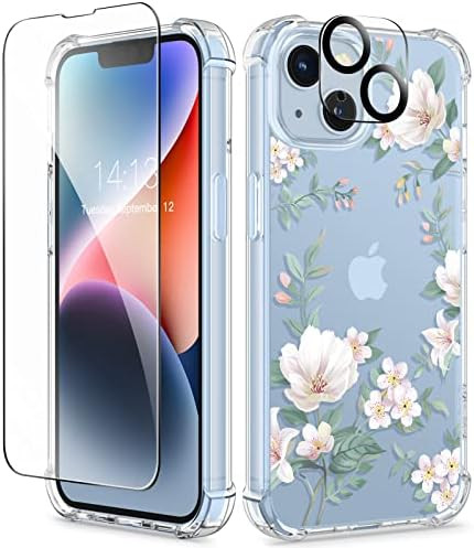 GVIEWIN Case Compatible with iPhone 14 Plus 6.7 Inch,with Screen Protector + Camera Lens Protecto... | Amazon (US)