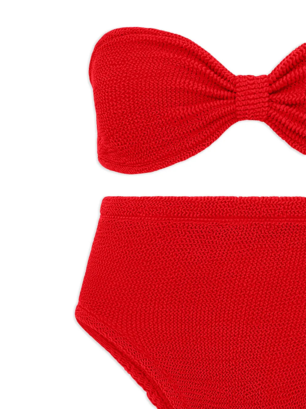 Hunza G Ruby stretch-design Bikini Set  | Red | FARFETCH DE | Farfetch Global