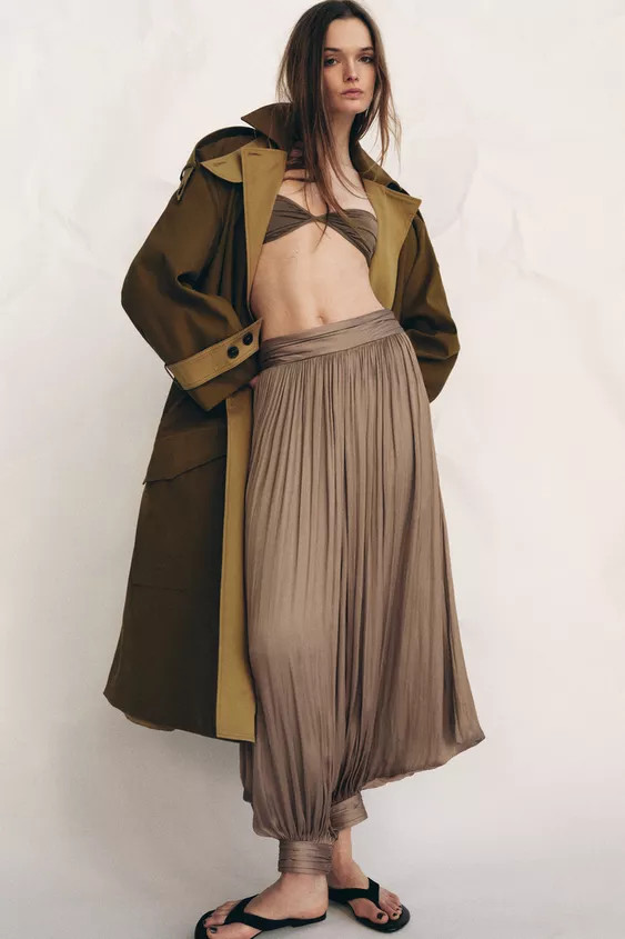 PLEATED VOLUME PANTS ZW COLLECTION | Zara US