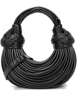 Hand-Woven Bread Women's Clutch Top Handle Satchel Shoulder Crossbody Creative Knotted Noodles Ha... | Amazon (US)