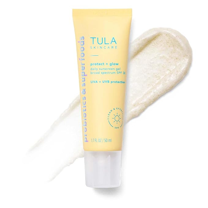 TULA Daily SPF 30 Sunscreen Gel - Broad Spectrum, Non-Greasy, Reef-Safe with Blue Light & Polluti... | Amazon (US)