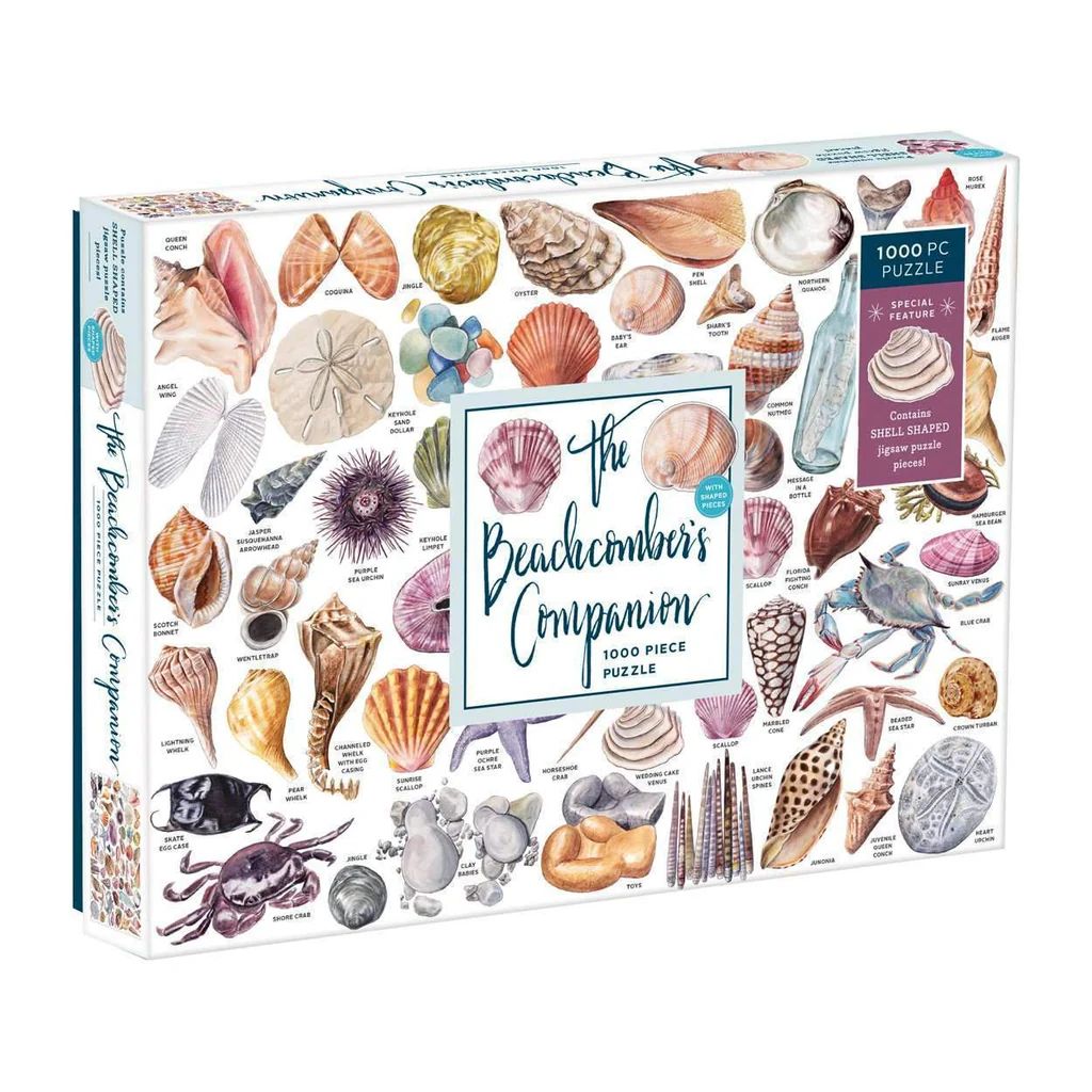 The Beachcomber's Companion 1000 Piece Jigsaw Puzzle With Shaped Pieces | Galison