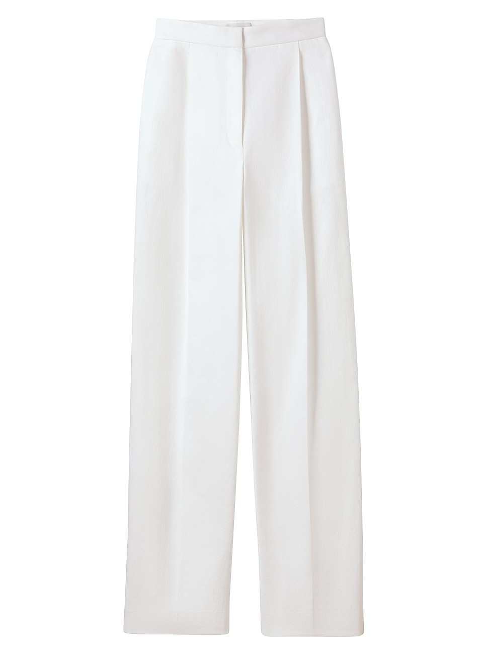 Women's Stretch Twill Straight Trousers - White - Size 2 | Saks Fifth Avenue