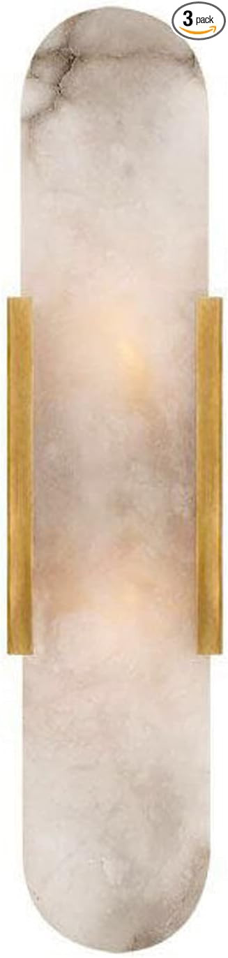 Modern Wall Sconce Light, Marble Cylindrical Wall Light Contemporary Marble Frosted Glass Wall Mo... | Amazon (US)