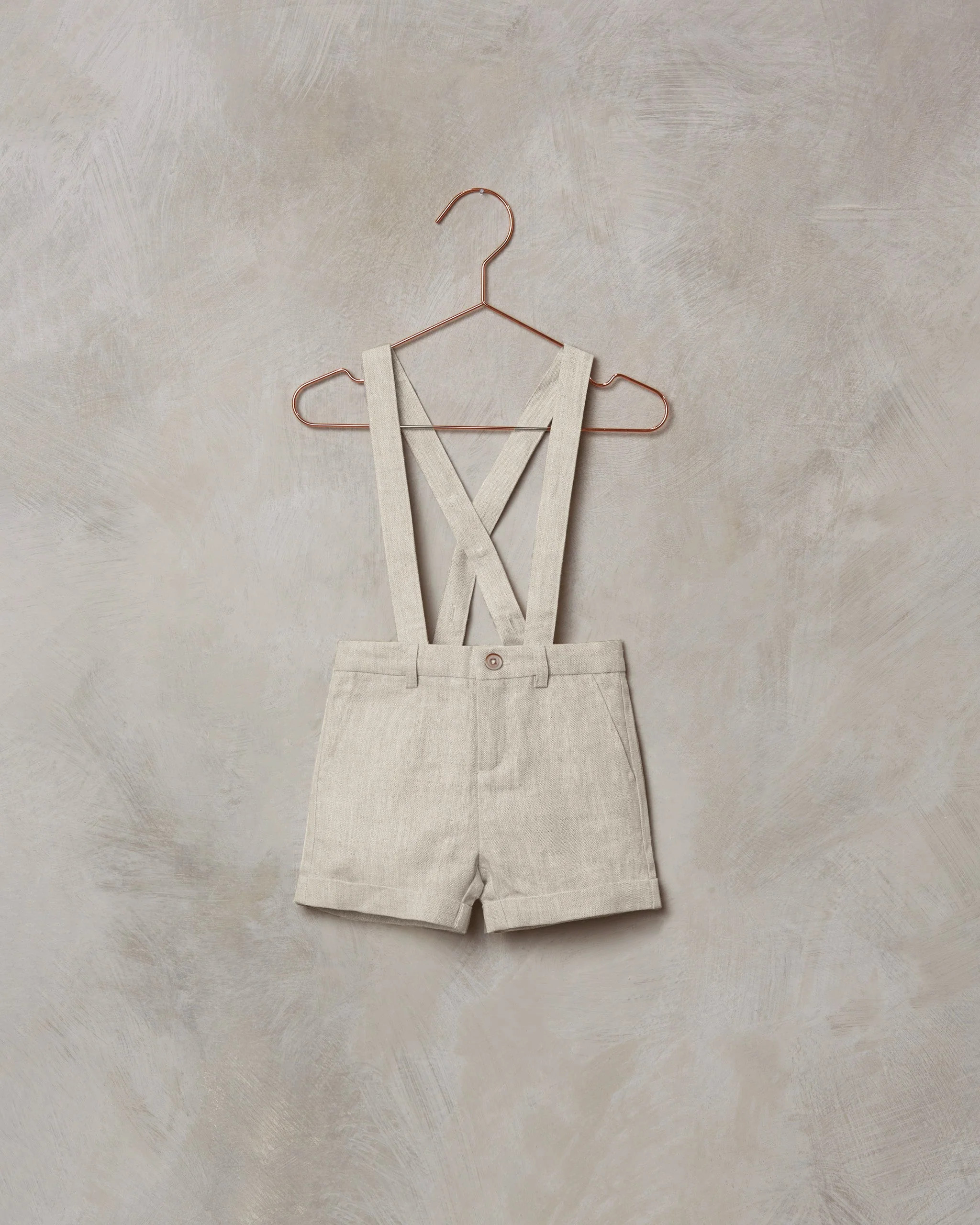Suspender Short | Linen | Rylee + Cru