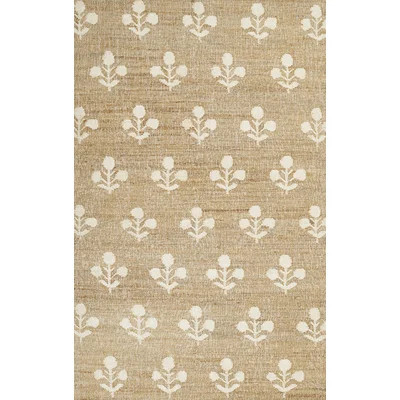 Erin Gates by Momeni Orchard Bloom Natural Hand Woven Wool and Jute Area Rug | Birch Lane