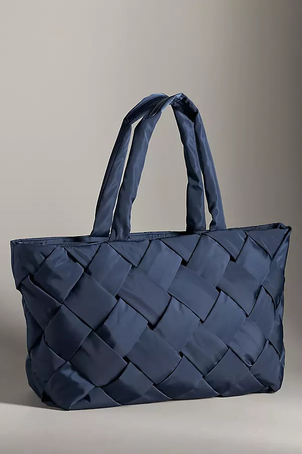 Puffy Woven Nylon Tote | Anthropologie (US)