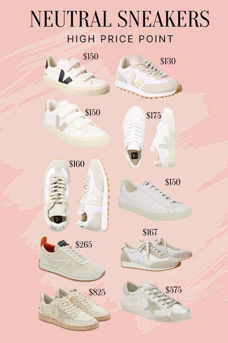 White neutral sneakers - high price point 

#LTKshoecrush