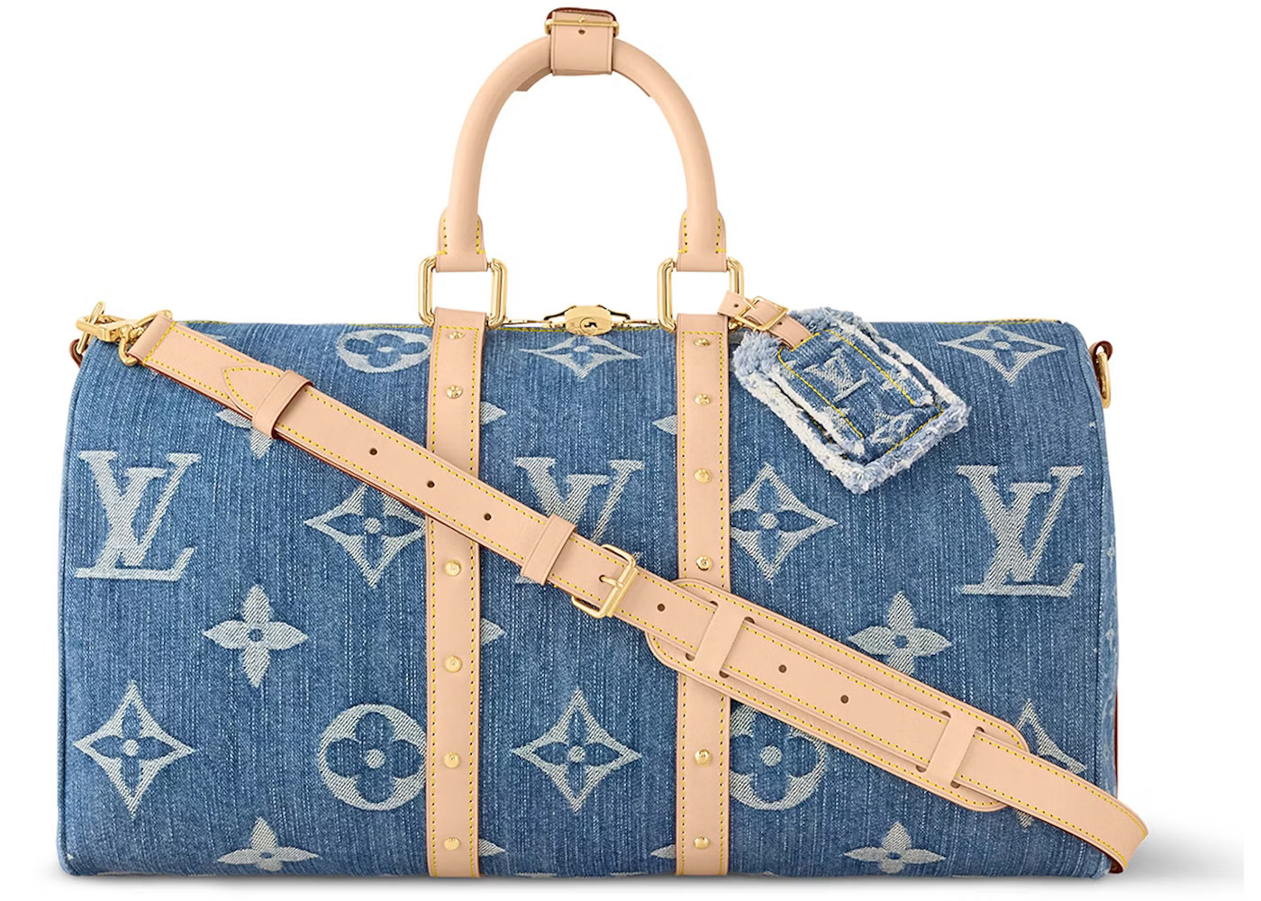 Louis Vuitton Keepall Bandouliere45 Monogram Denim Blue | StockX