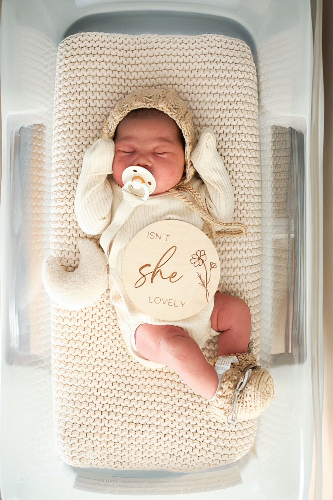 Floral Double-Sided "Isn't she lovely" / "Isn't he wonderful" Gender Reveal Wooden Sign, Gender R... | Etsy (US)