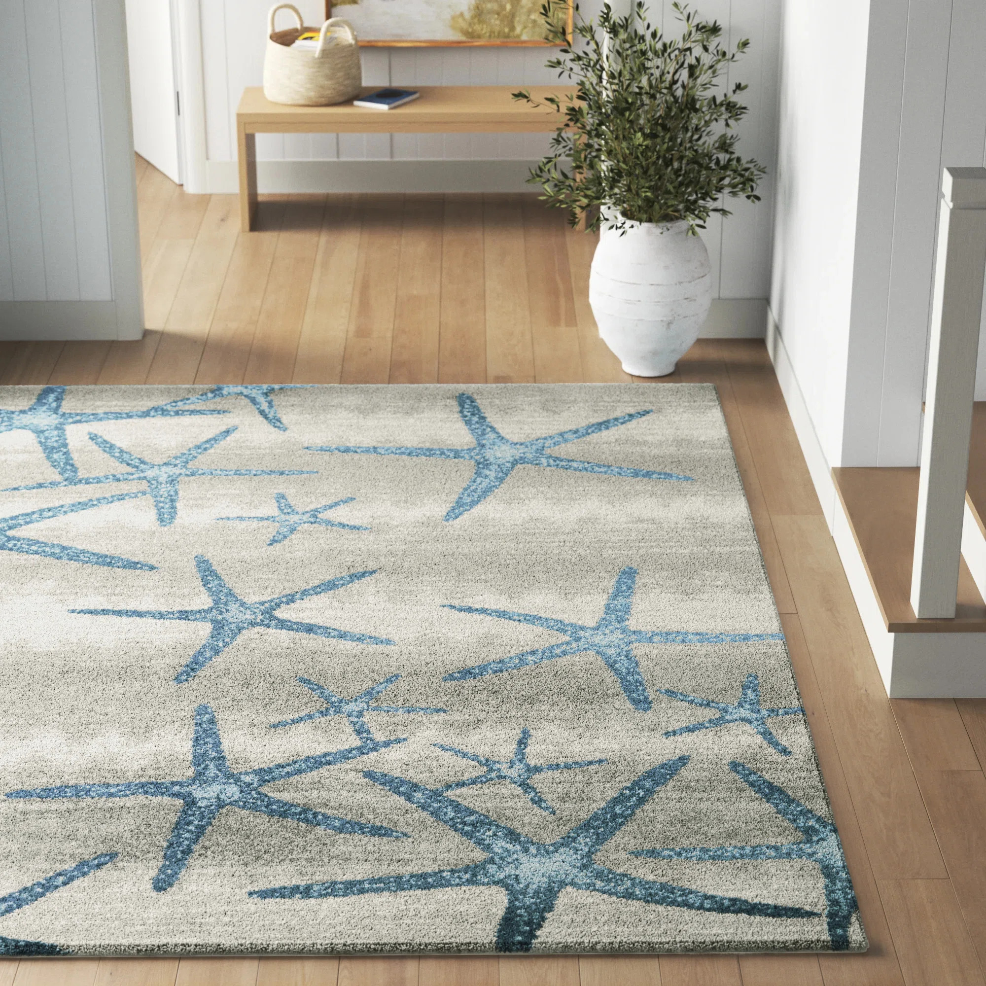Bayshore Coastal Starfish Area Rug | Wayfair North America