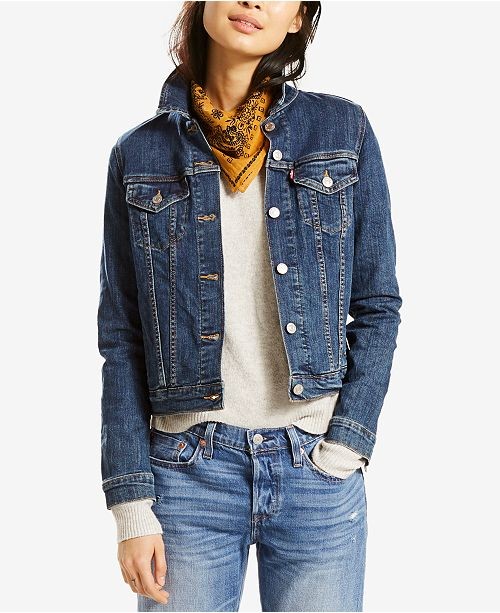 Women's Original Denim Trucker Jacket, Created for Macy's | Macys (US)