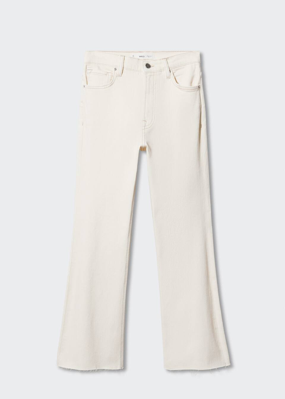 Crop flared jeans -  Women | Mango United Kingdom | MANGO (UK)