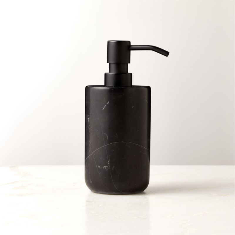 Nexus Black Marble Soap Pump + Reviews | CB2 | CB2