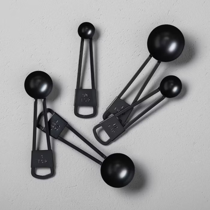 5pc Measuring Spoon Black - Hearth & Hand™ with Magnolia | Target