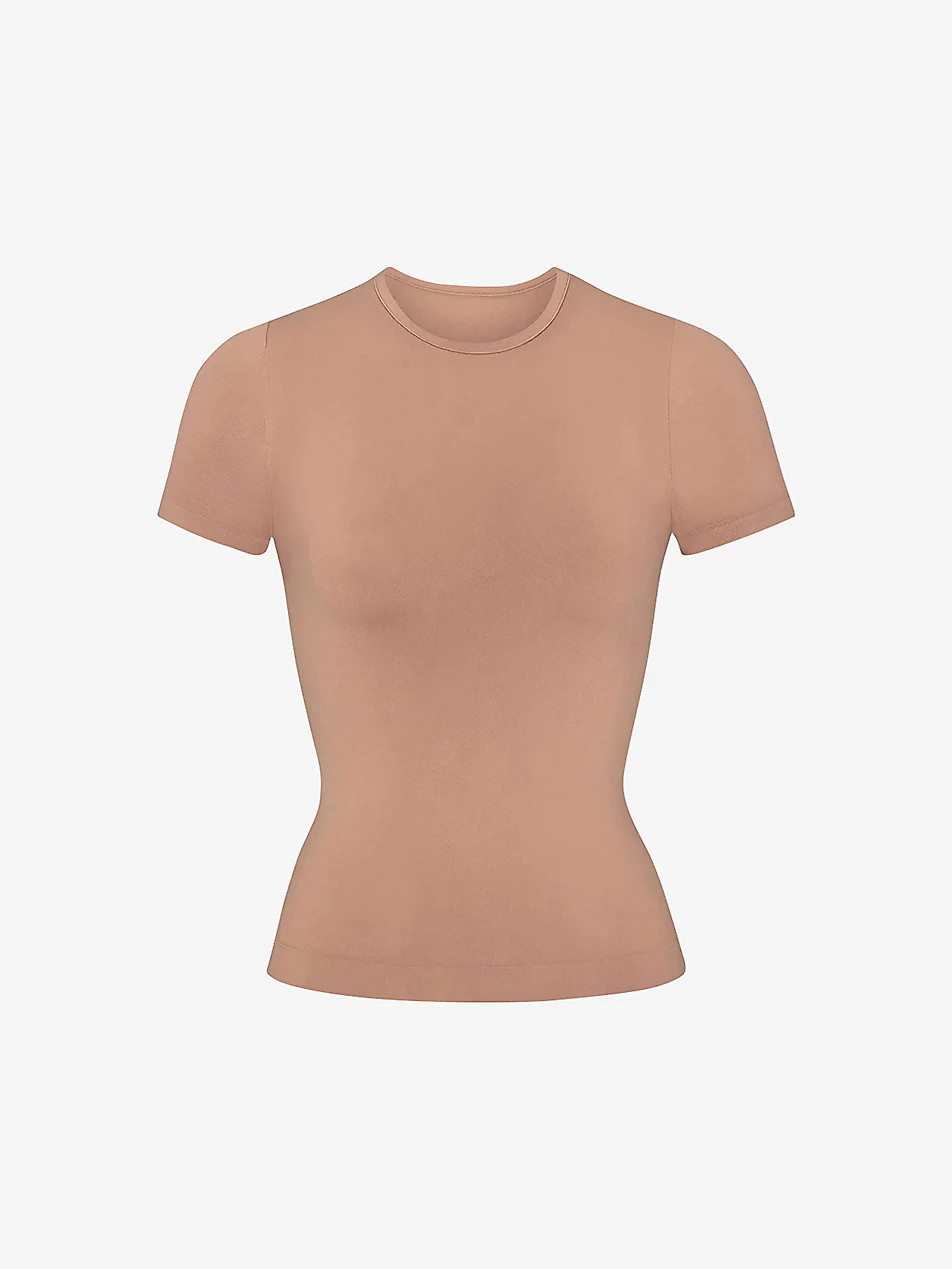 Smoothing slim-fit stretch-woven T-shirt | Selfridges