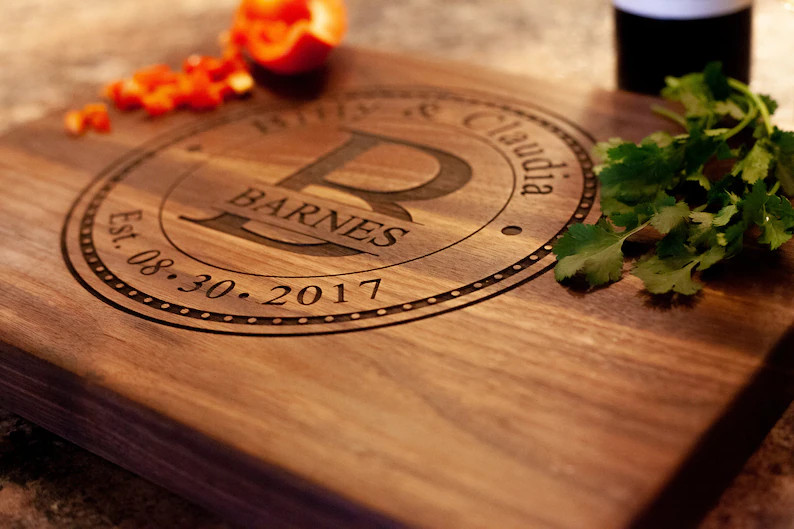 Personalized Cutting Board for Anniversary Gift or Wedding Gift Wedding Anniversary Gift for Coup... | Etsy (US)