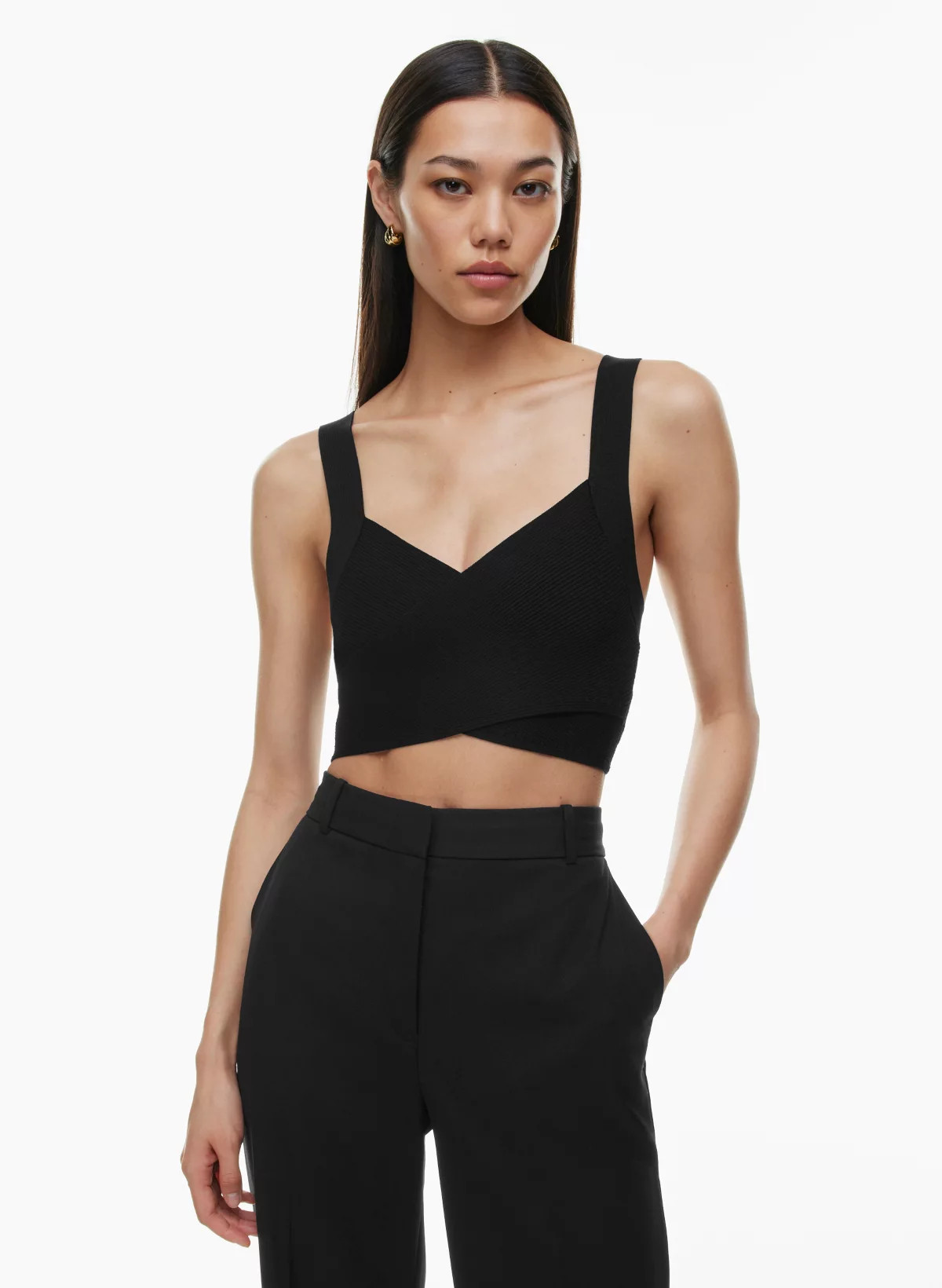 SCULPT KNIT GREEK TANK | Aritzia