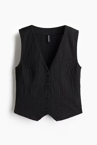 Weste aus Strukturjersey | H&M (DE, AT, CH, NL, FI)