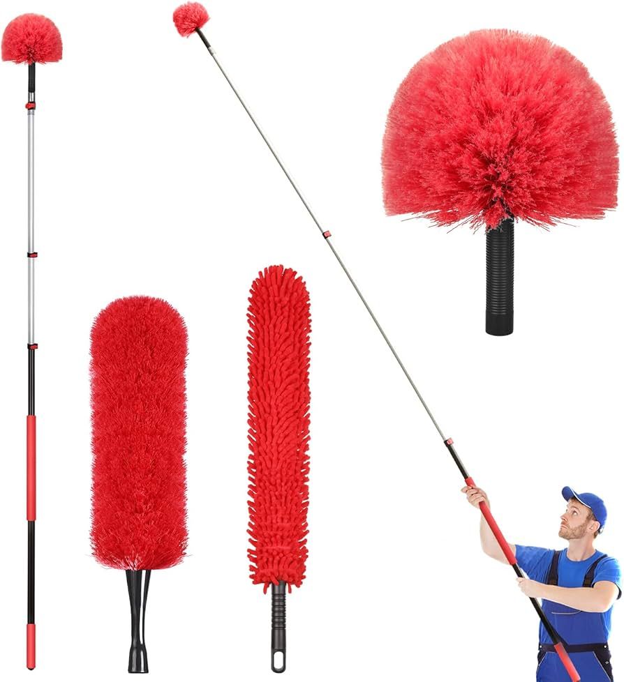 20 Foot High Reach Dusting Kit with 5-12 Foot Extension Pole // High Ceiling Duster with Telescop... | Amazon (US)