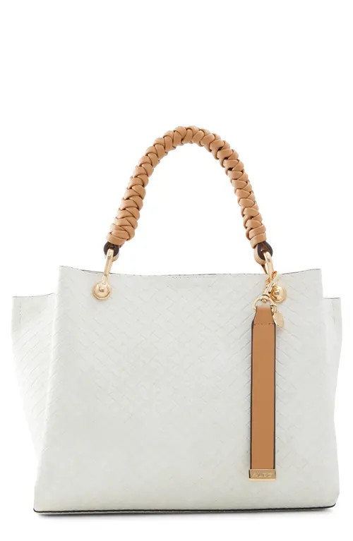 ALDO Gloadithh Faux Leather Tote in Bone at Nordstrom | Nordstrom