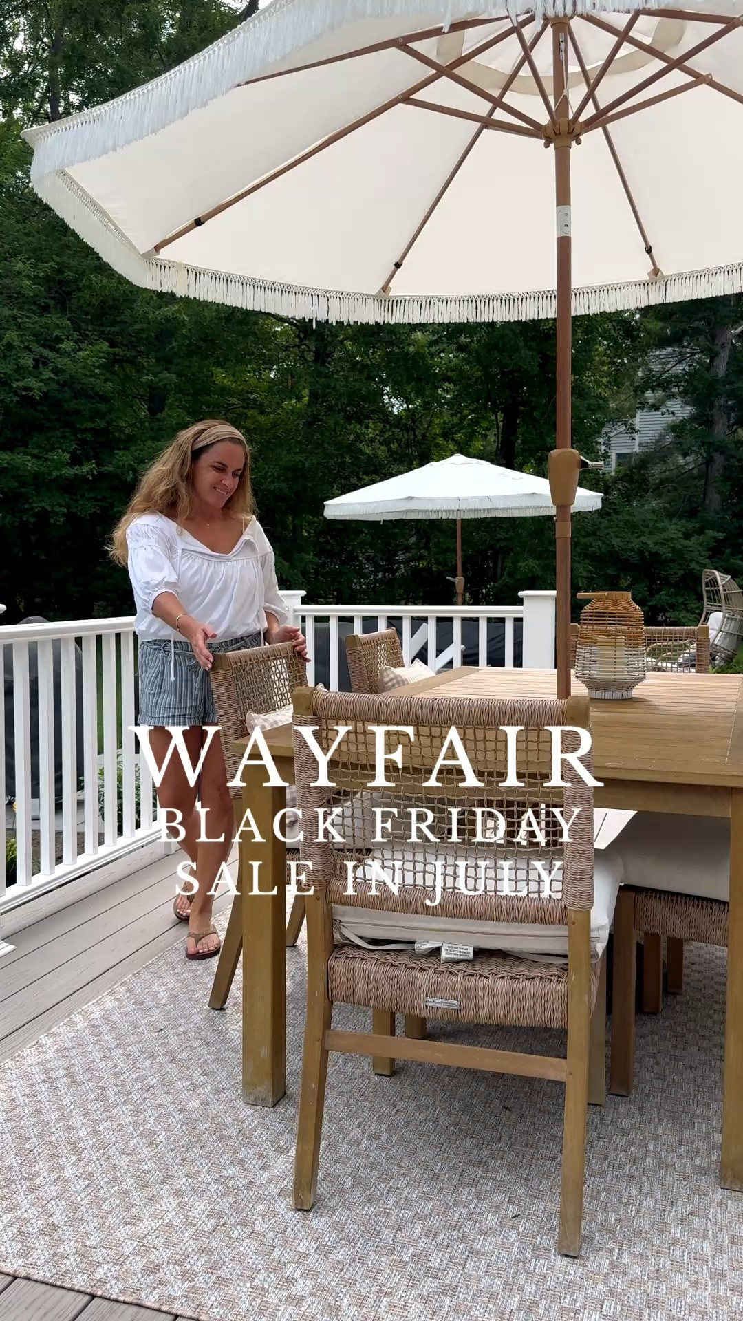#ad 🌿🤍 Our outdoor spaces get so much use this time of year, and these are the pieces I would choose again and again. Wayfair’s Black Friday in July sale is here, making it the perfect time to refresh your space! ✨

☀️ Up to 80% Off
🚚 Free shipping sitewide
🗓️ July 23–27 — the Biggest Sale of the Summer!

#wayfairpartner
#wayfair
@wayfair 
#liketkit 
@shop.ltk

#LTKHome #LTKSeasonal
