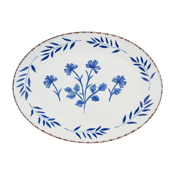 Blue Floral Platter | Mud Pie