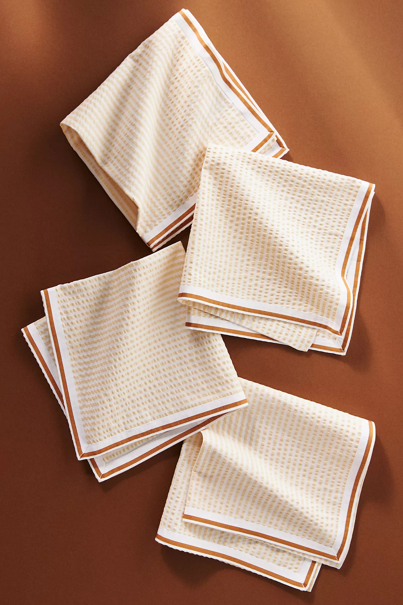 Finley Seersucker Napkins, Set of 4 | Anthropologie (US)