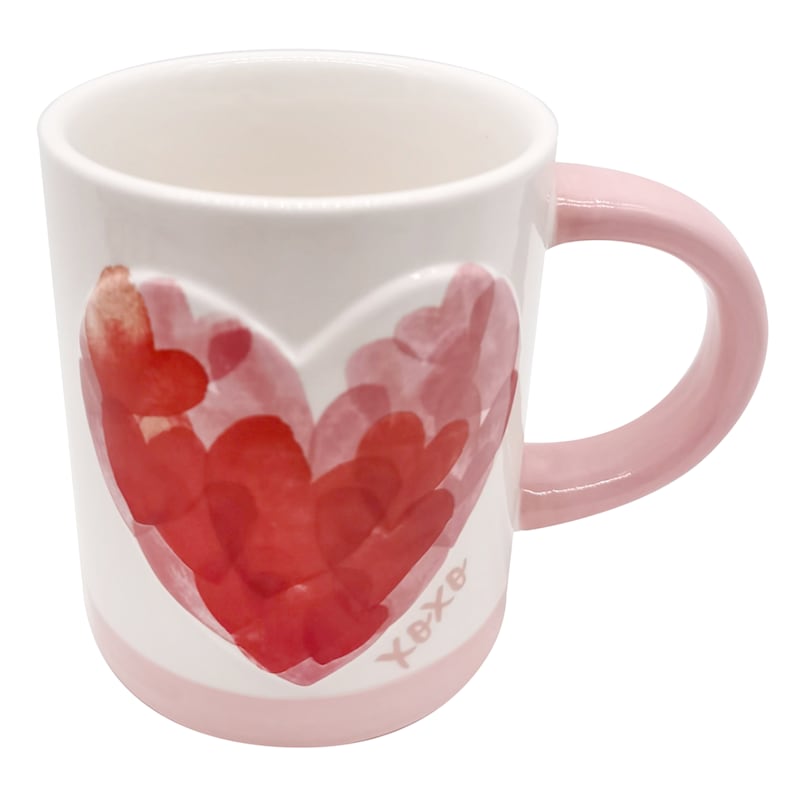3D Valentine's Heart Mug, 14oz | At Home