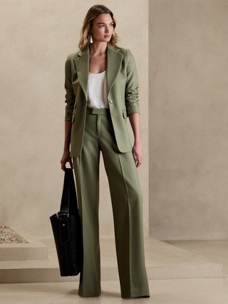Lido Wide-Leg Italian Wool Pant | Banana Republic (US)