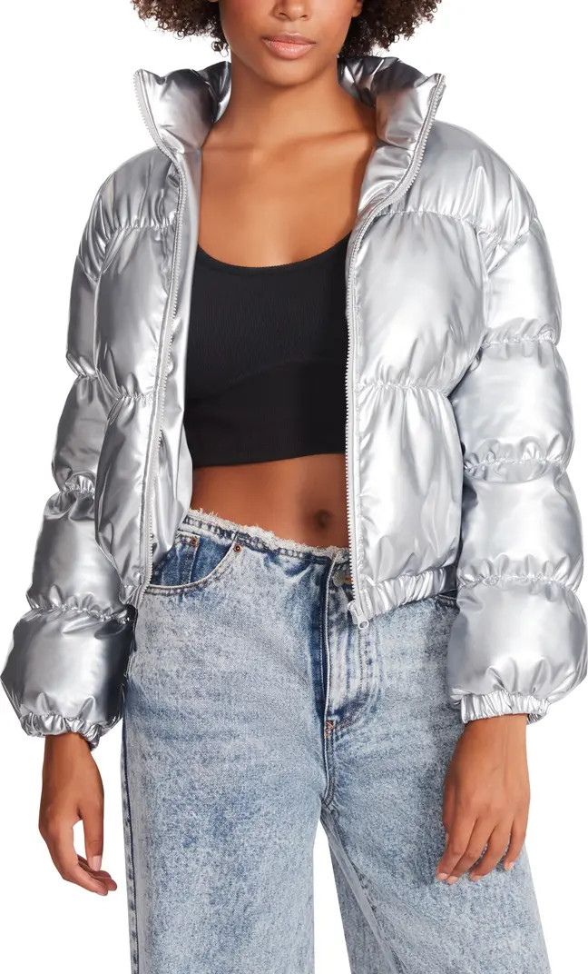 Steve Madden Eden Shiny Puffer Jacket | Nordstrom | Nordstrom