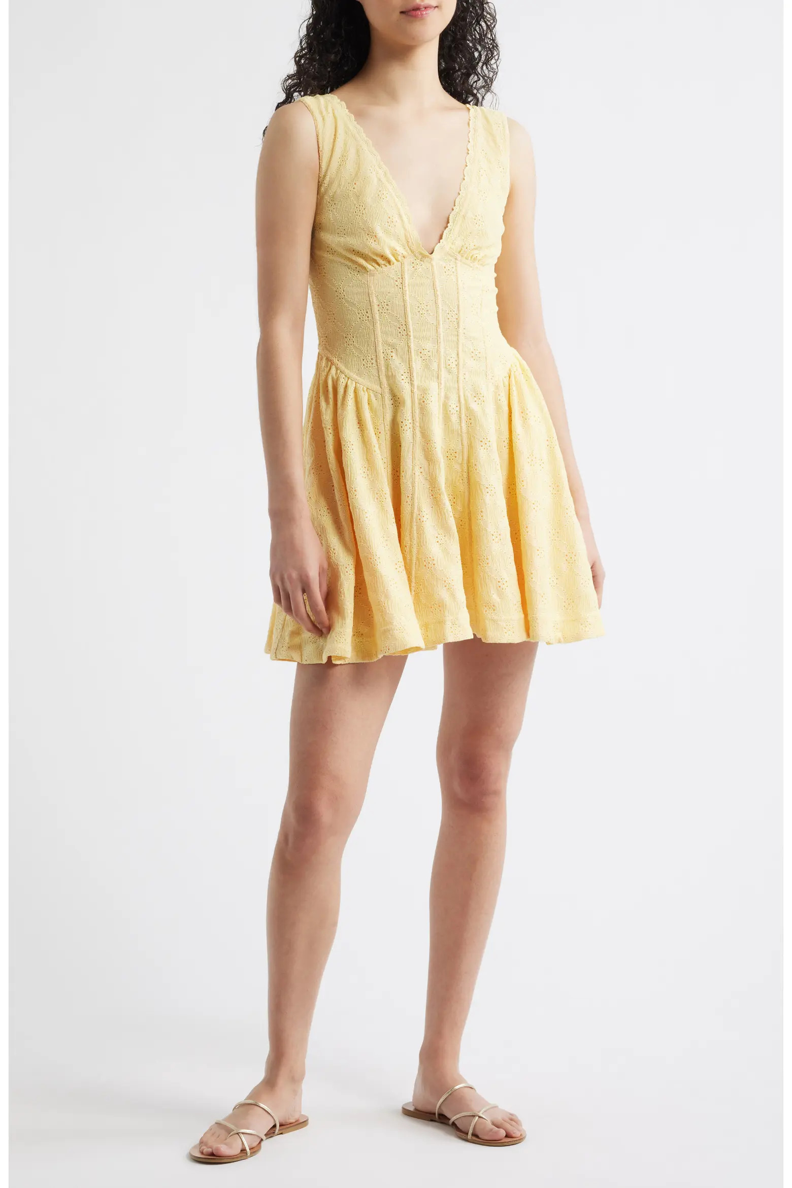 Can't Help It Eyelet Embroidered Minidress (Women) | Nordstrom | Nordstrom