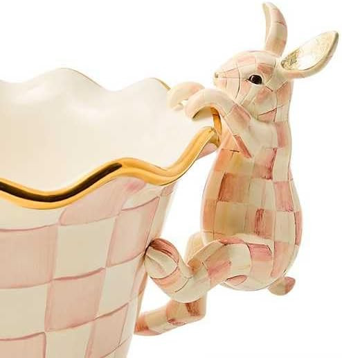 MACKENZIE-CHILDS Pot Climber, Decorative Indoor and Outdoor Planter Hanging Decor, Pink-and-White... | Amazon (US)