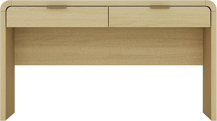 Manhattan Comfort Grace 54" Modern Home Office Desk with Drawers, Metal Handles, and Ample Worksp... | Amazon (CA)