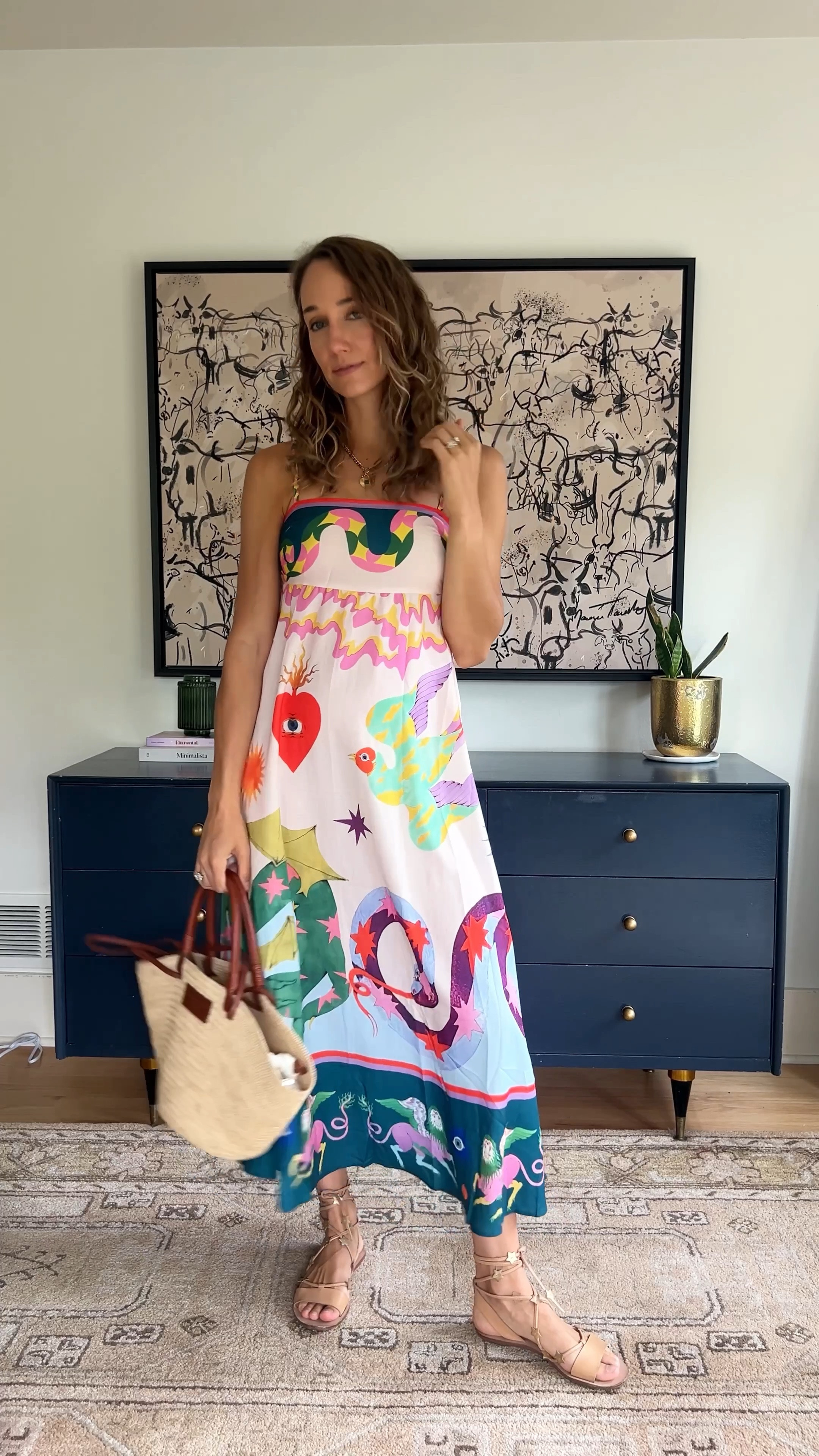 30 days of summer outfits because there’s still a lot of summer to be had! Kicking it off with this super affordable & lightweight dress in the most fun pattern ❤️ mixing high & low pieces here for an effortless colorful look! Dress runs true to size! 

#LTKVideo #LTKSummerSales #LTKFindsUnder50