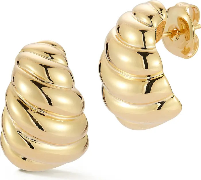 GLAZE JEWELRY Croissant Huggie Hoop Earrings | Nordstromrack | Nordstrom Rack