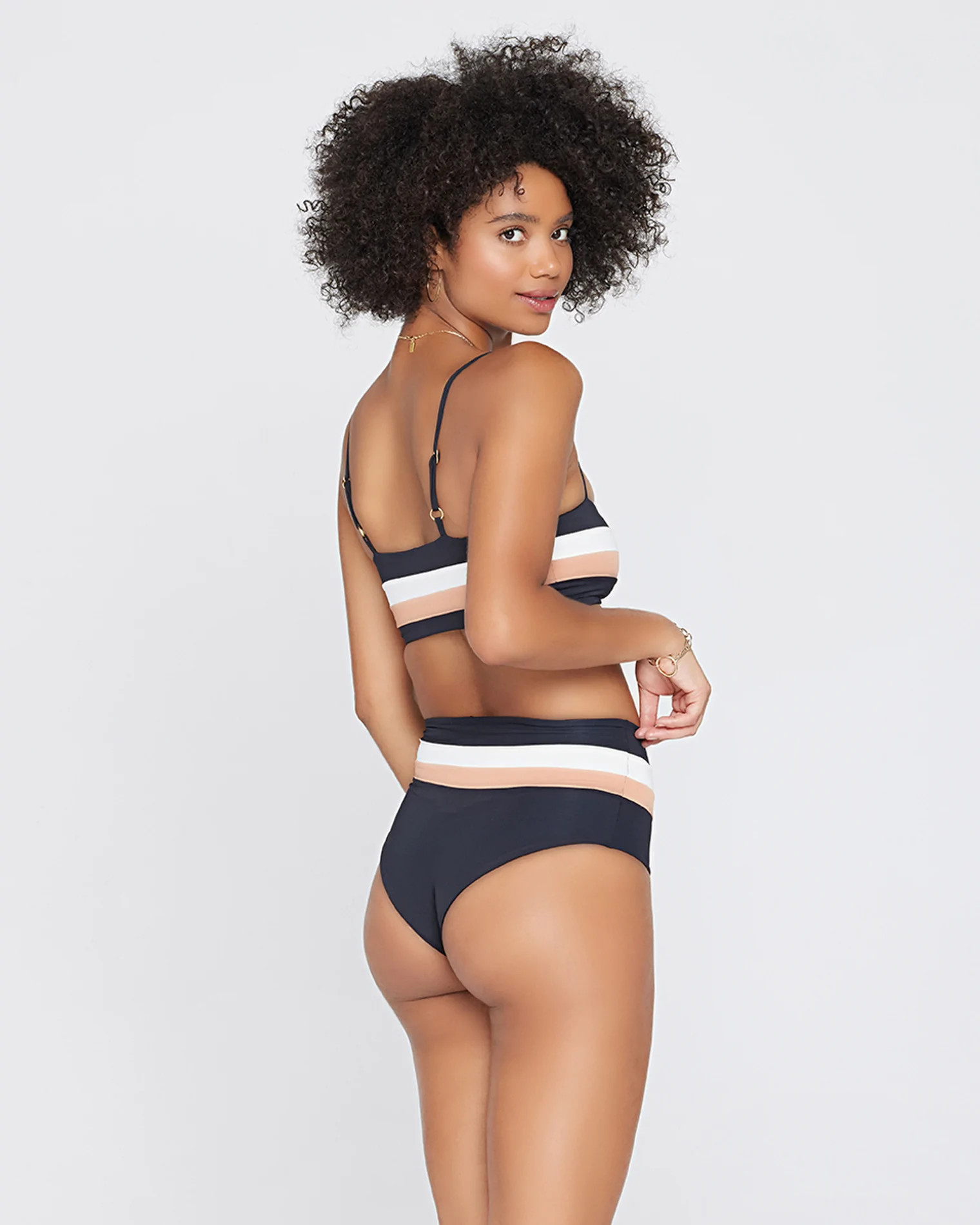 portia stripe bikini bottom | L*Space