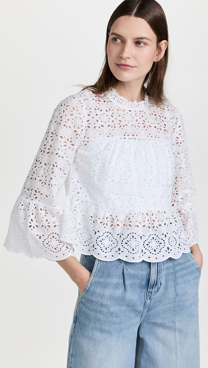 Emmalyn Eyelet Top | Shopbop