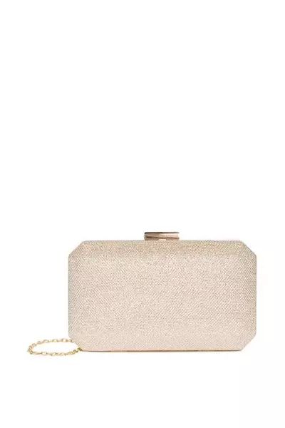 Glitter 'Dulcie' box clutch handbag | Debenhams UK