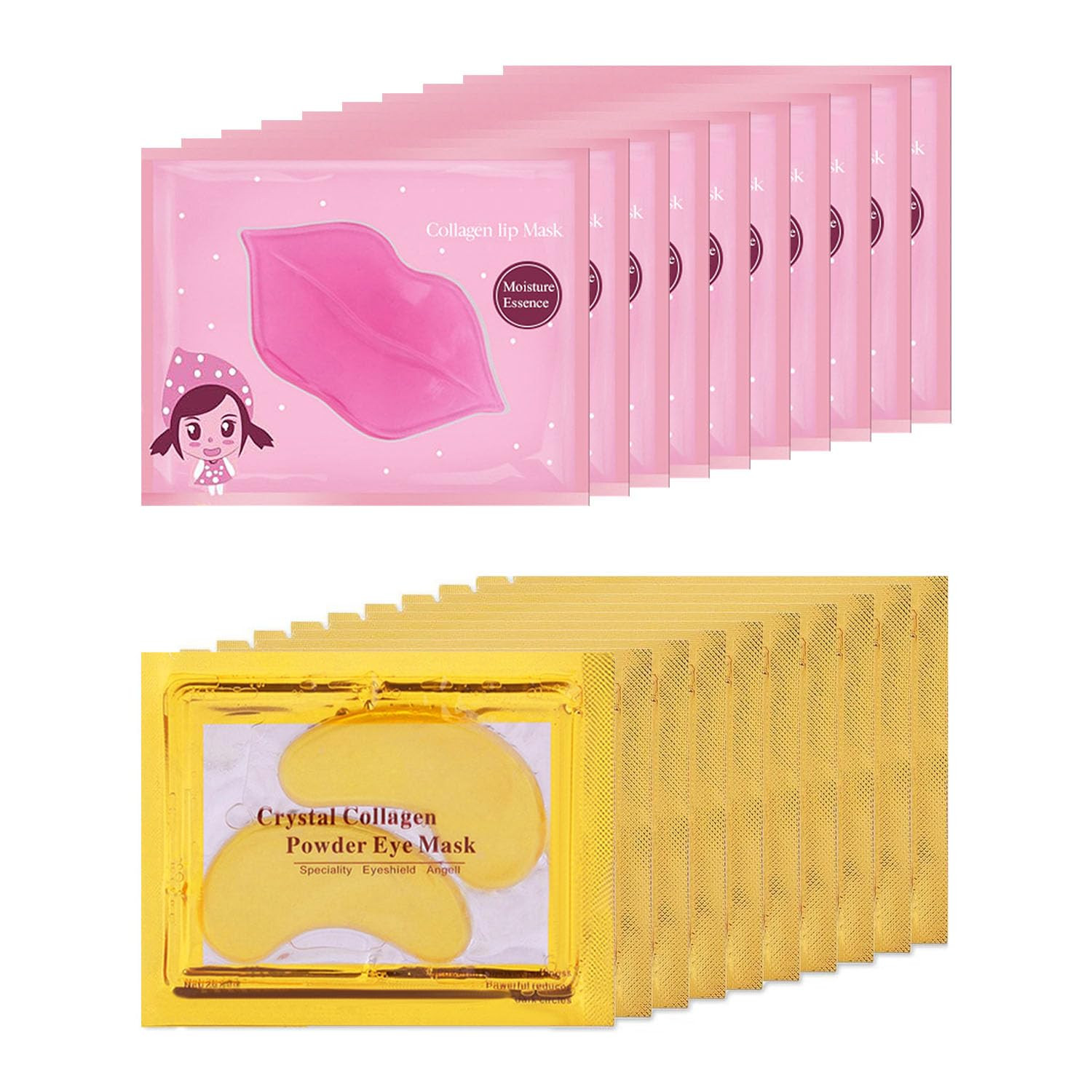 Amazon.com : 20 Pairs Lip Mask & Eye Mask, Under Eye Patches, Lip Mask Skincare, Bridesmaid Gifts... | Amazon (US)