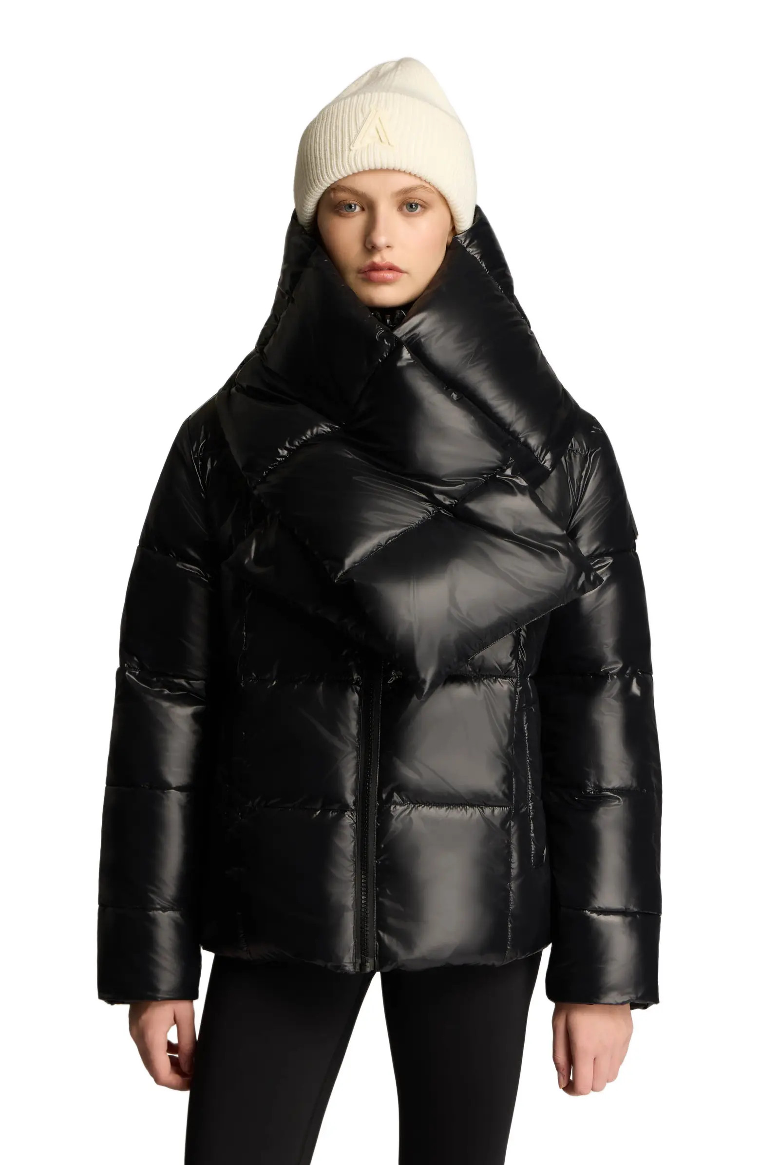 Winekka 2-in-1 Reversible Puffer with Oversized Removable Scarf | Nordstrom